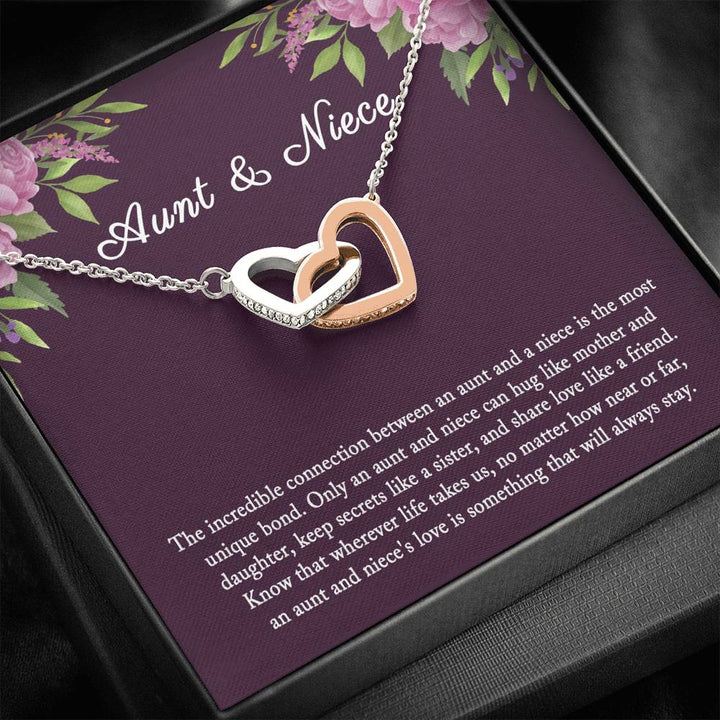 Aunt And Niece Necklace Present With Message Gift Included | Corazones,  Cadenas
